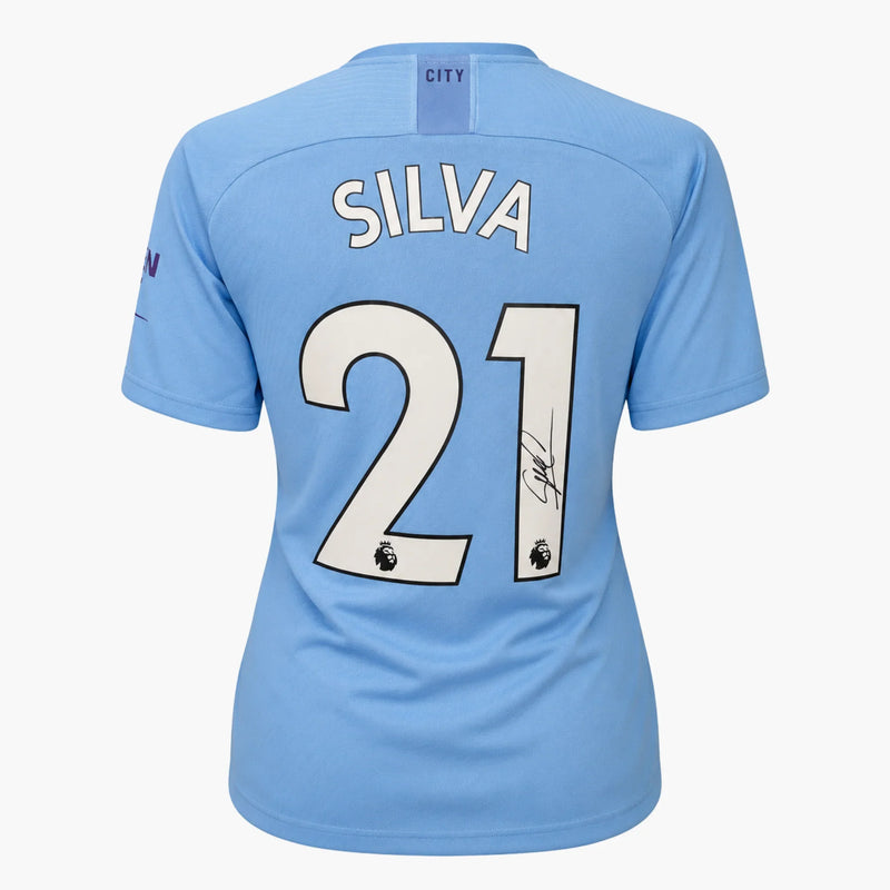 DavidSilvaSignedManchesterCity2019-2020HomeShirt | Iconic Shirts