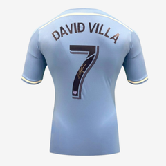 David Villa Signed New York City FC Home Shirt 2015-2016