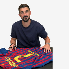 David Villa Signed Original FC Barcelona Football Shirt - 2011-12 Home
