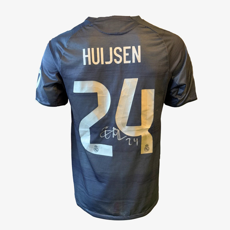 DeanHuijsenSignedRealMadridAwayFootballShirt_2025_26 | Iconic Shirts