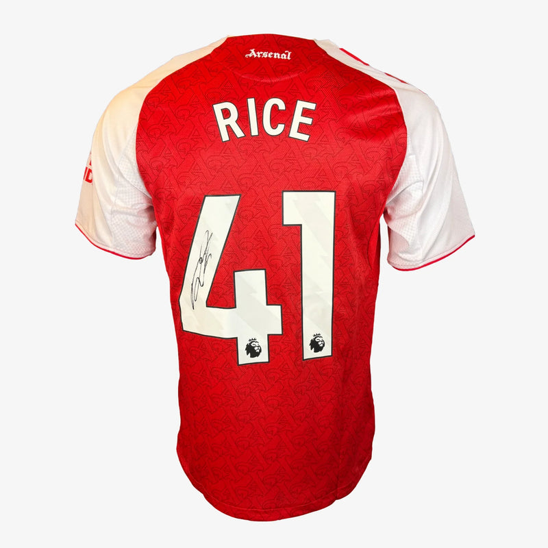 DeclanRiceSignedArsenalHomeShirt-2025-26 | Iconic Shirts