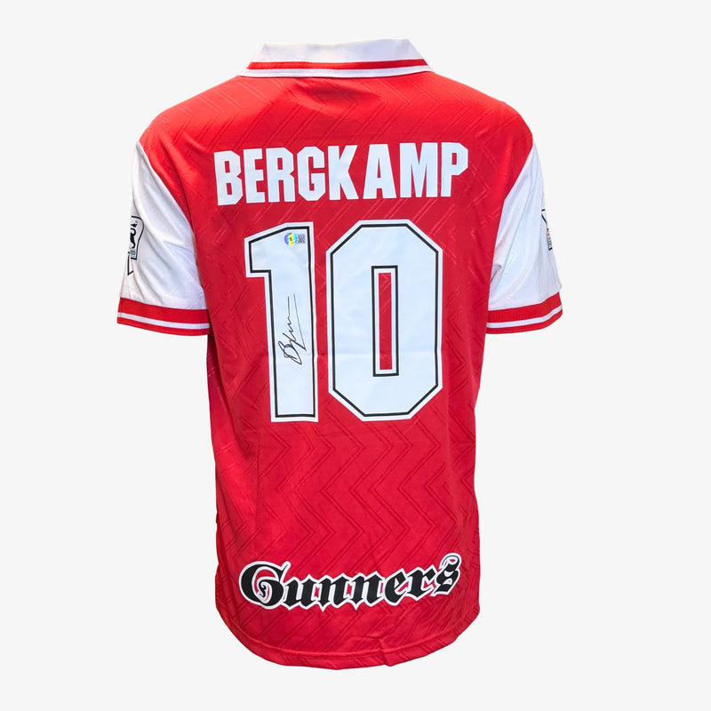 Dennis Bergkamp signiertes Arsenal 1996_97 Heimtrikot | Iconic Shirts
