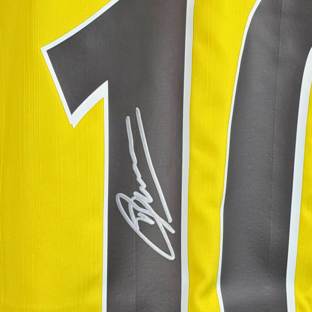 DennisBergkampSignedArsenalFCOriginal2003_04AwayShirt-signature | Iconic Shirts