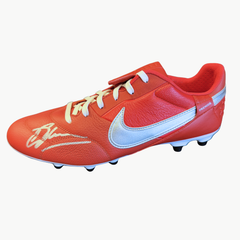 Dennis Bergkamp Signed Red Football Boot - Iconic Shirts # #