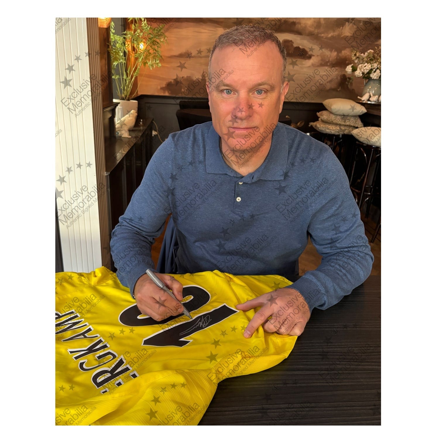 Dennis Bergkamp Signed Arsenal FC Original 2003–04 Away Shirt