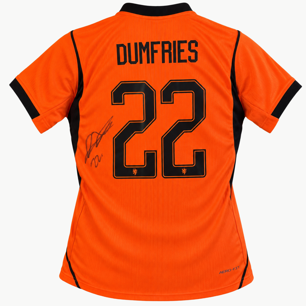 Denzel Dumfries Signed Netherlands 2026 Home Football Shirt
