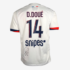 Désiré Doué Signed PSG 2024–25 Away Shirt - Iconic Shirts