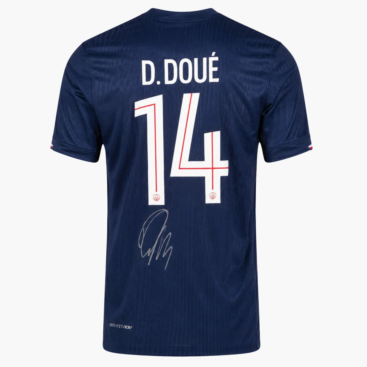 Maillot domicile PSG 2025_26 signé Désiré Doué | Iconic Shirts