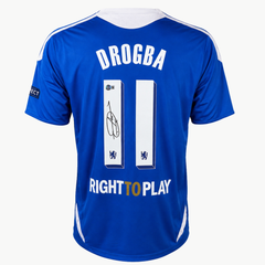 Camisa Oficial do Chelsea Autografada por Didier Drogba - Final da Liga dos Campeões 2012 (Casa)