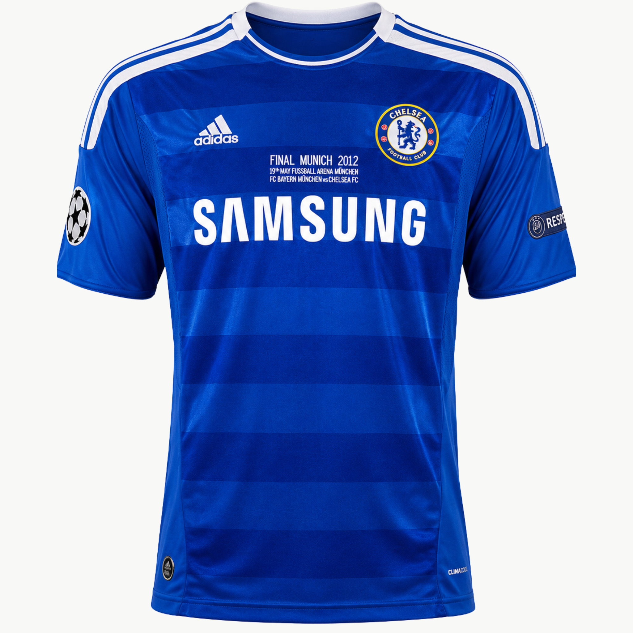 Camisa Oficial do Chelsea Autografada por Didier Drogba - Final da Liga dos Campeões 2012 (Casa)