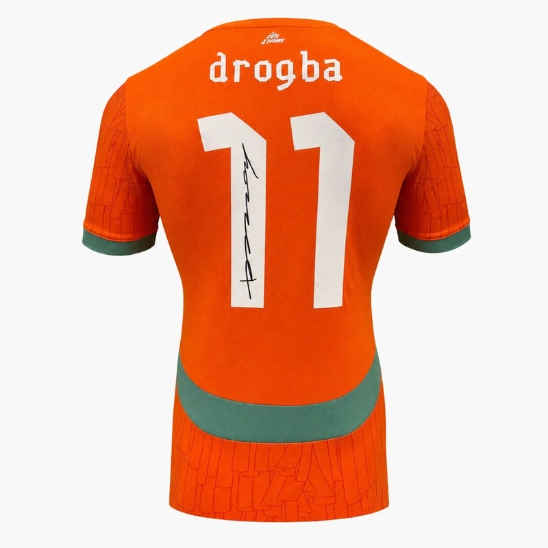 Didier Drogba Maillot domicile Côte d'Ivoire signé 2024_25 | Iconic Shirts