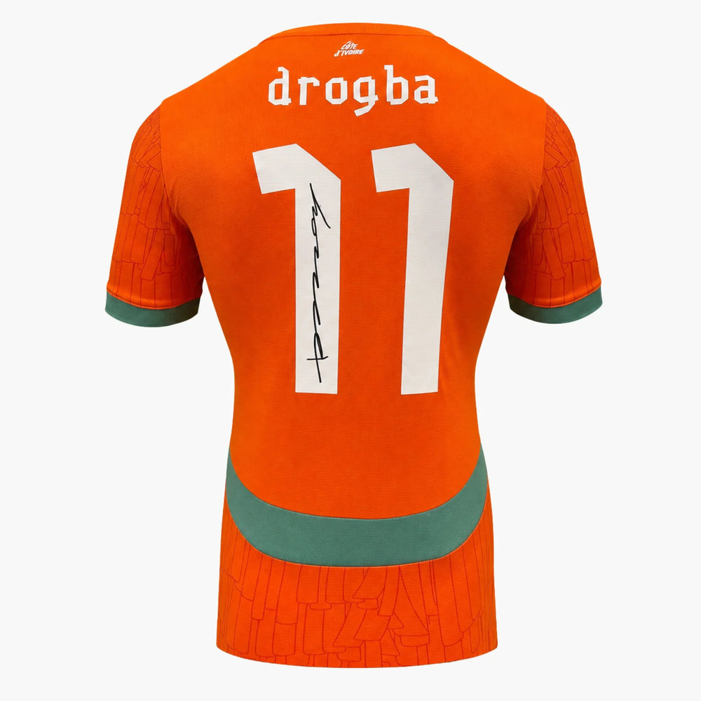 DidierDrogbaSignedIvoryCoastHomeShirt2024_25 | Iconic Shirts