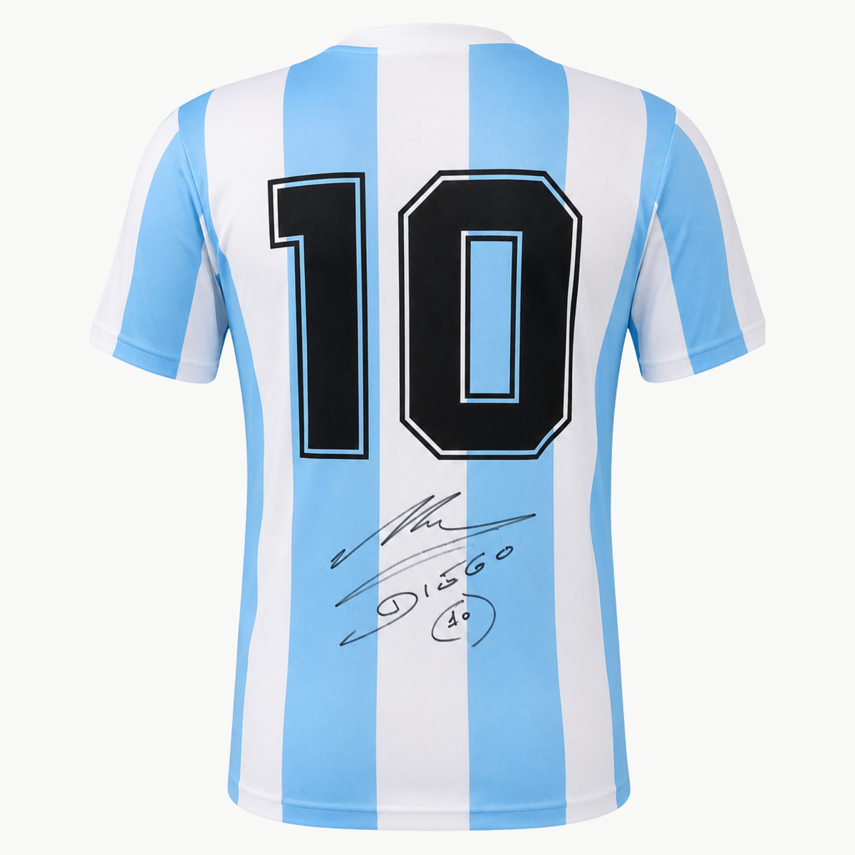 Diego Maradona Signed Argentina 1986 Home Retro Shirt