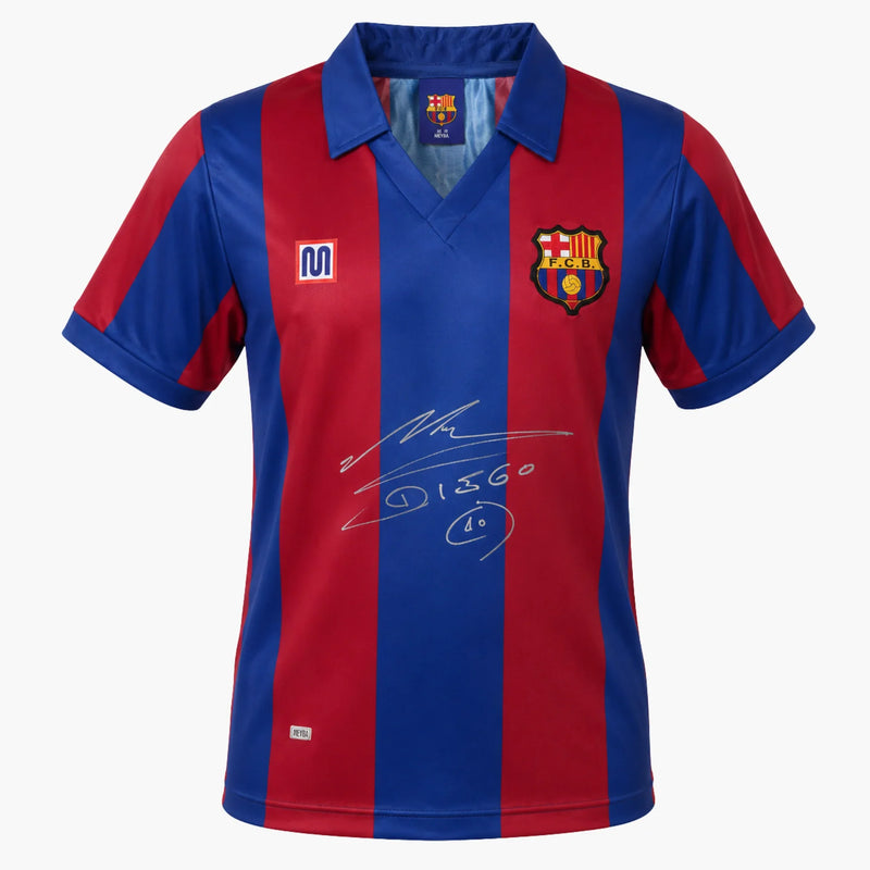 DiegoMaradonaSignedFCBarcelona1981-82HomeShirt | Iconic Shirts