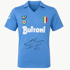 Diego Maradona Signed Napoli 1987-1988 Retro Home Shirt