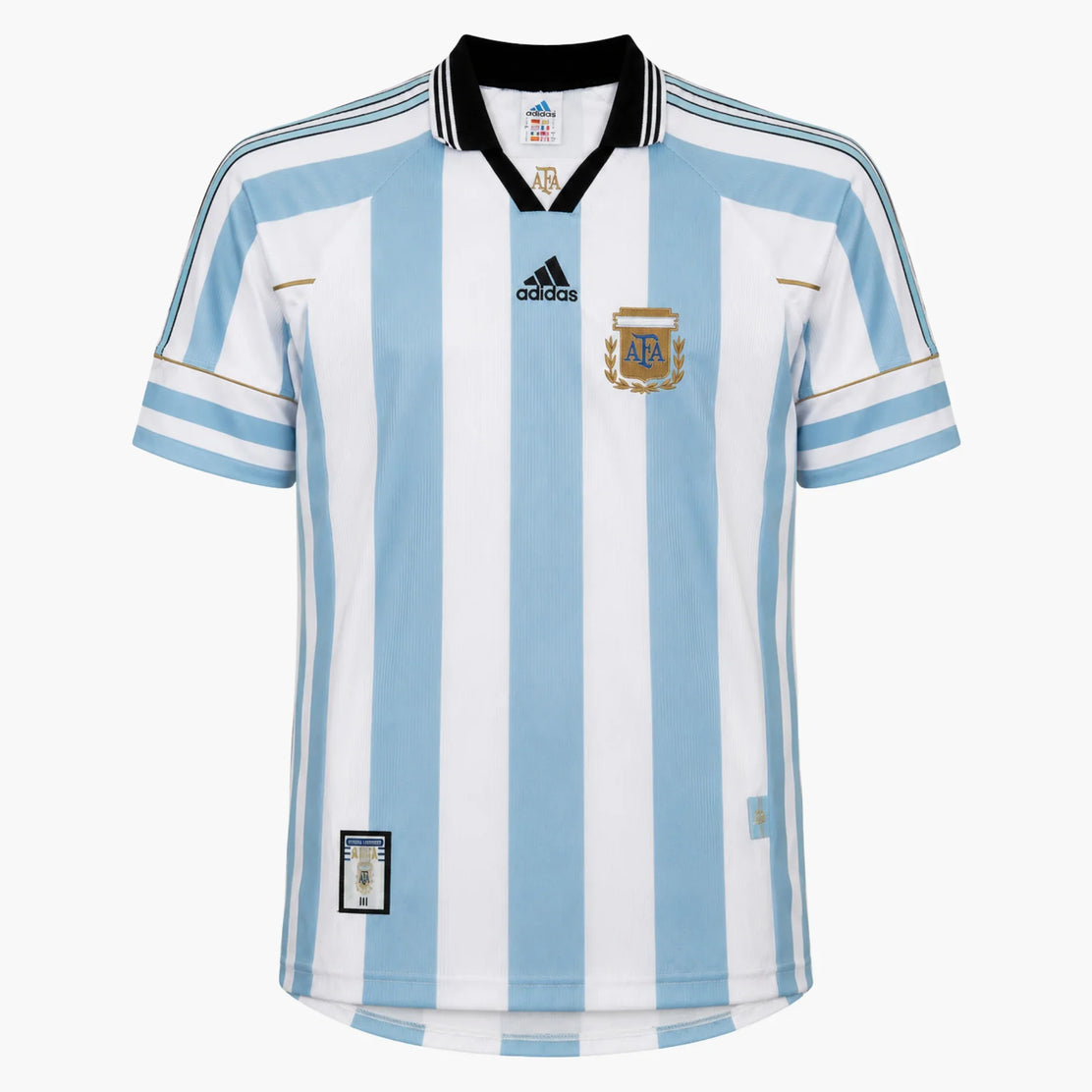 Maillot domicile de l’Argentine signé par Diego Simeone, 1998 - face avant | Iconic Shirts