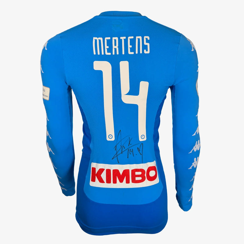 DriesMertensSignedSSCNapoli2017_18HomeShirt | Iconic Shirts