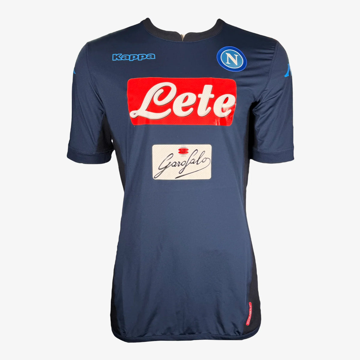 DriesMertensSignedSSCNapoli2017_18ThirdShirt-front | Iconic Shirts