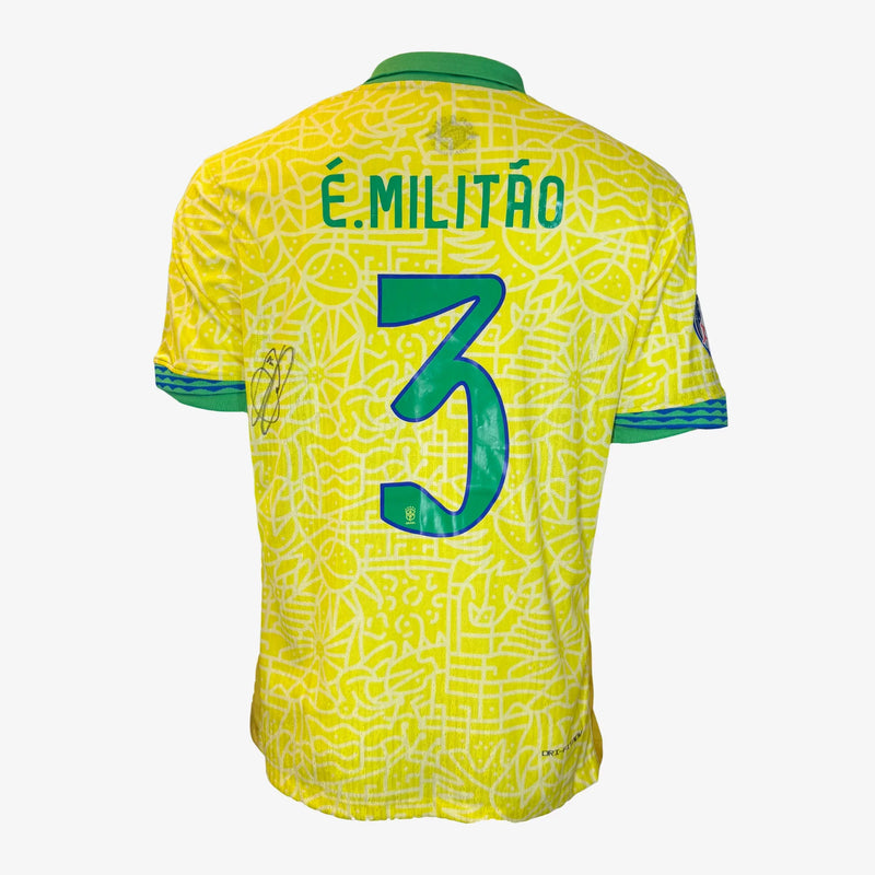 EderMilitaoSignedBrazil2024HomeShirt | Iconic Shirts