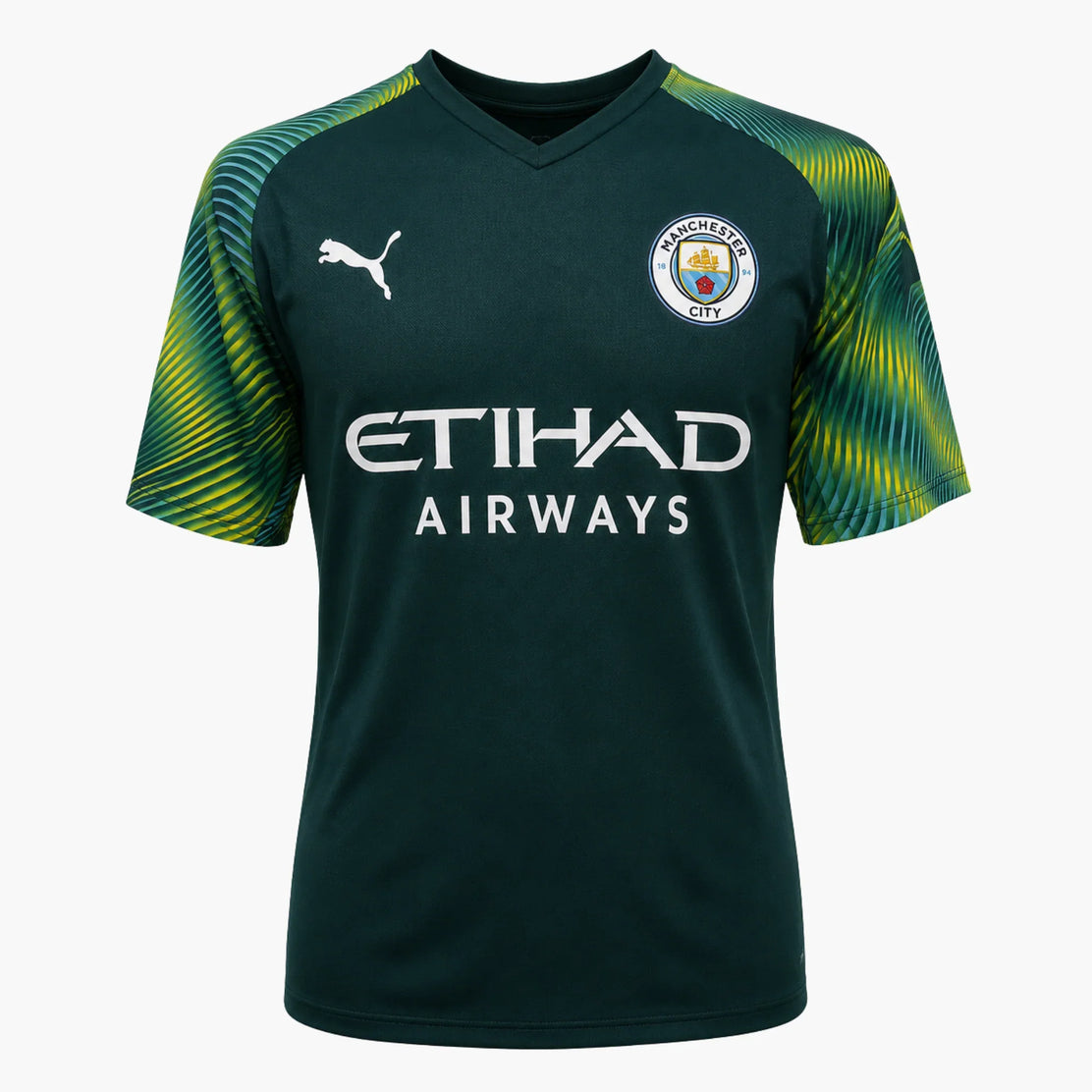 Maillot gardien Manchester City 2019-2020 signé par Ederson - face avant | Iconic Shirts