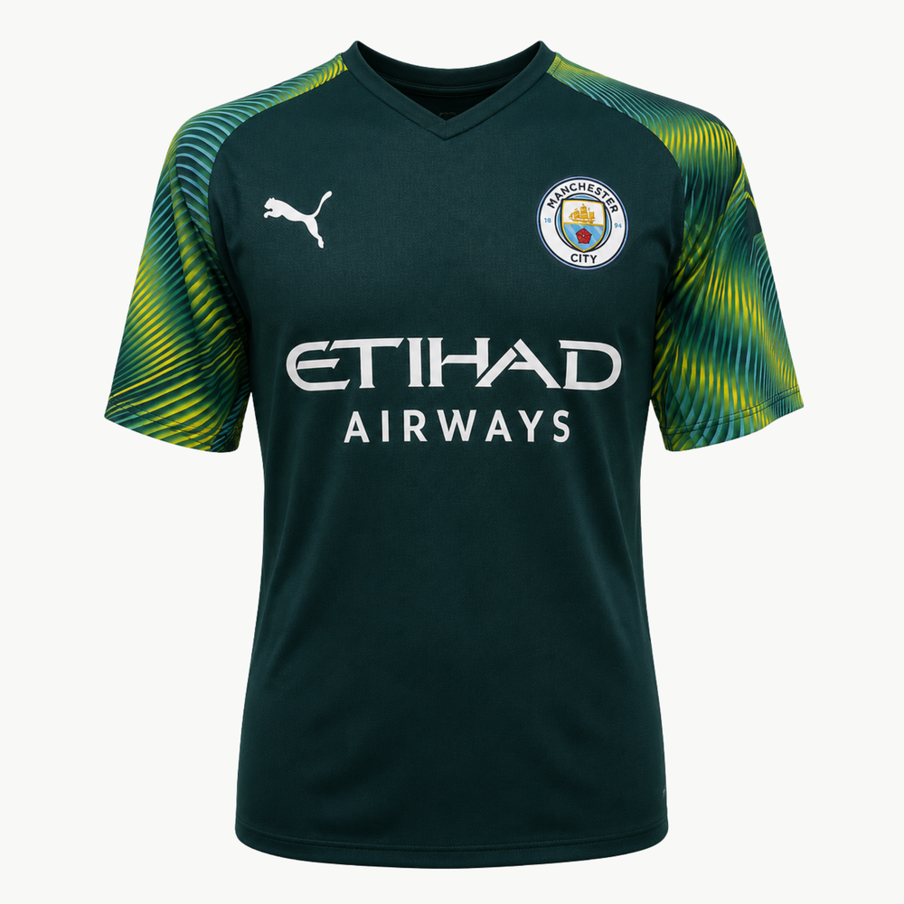 EdersonSignedManchesterCity2019-2020GoalkeeperShirt-front | Iconic Shirts