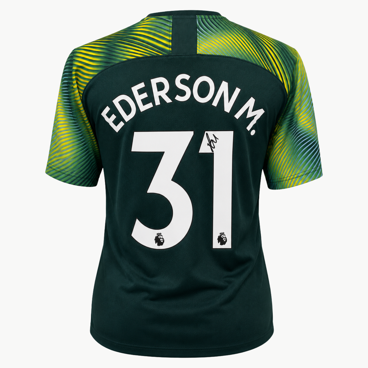 EdersonSignedManchesterCity2019-2020GoalkeeperShirt | Iconic Shirts