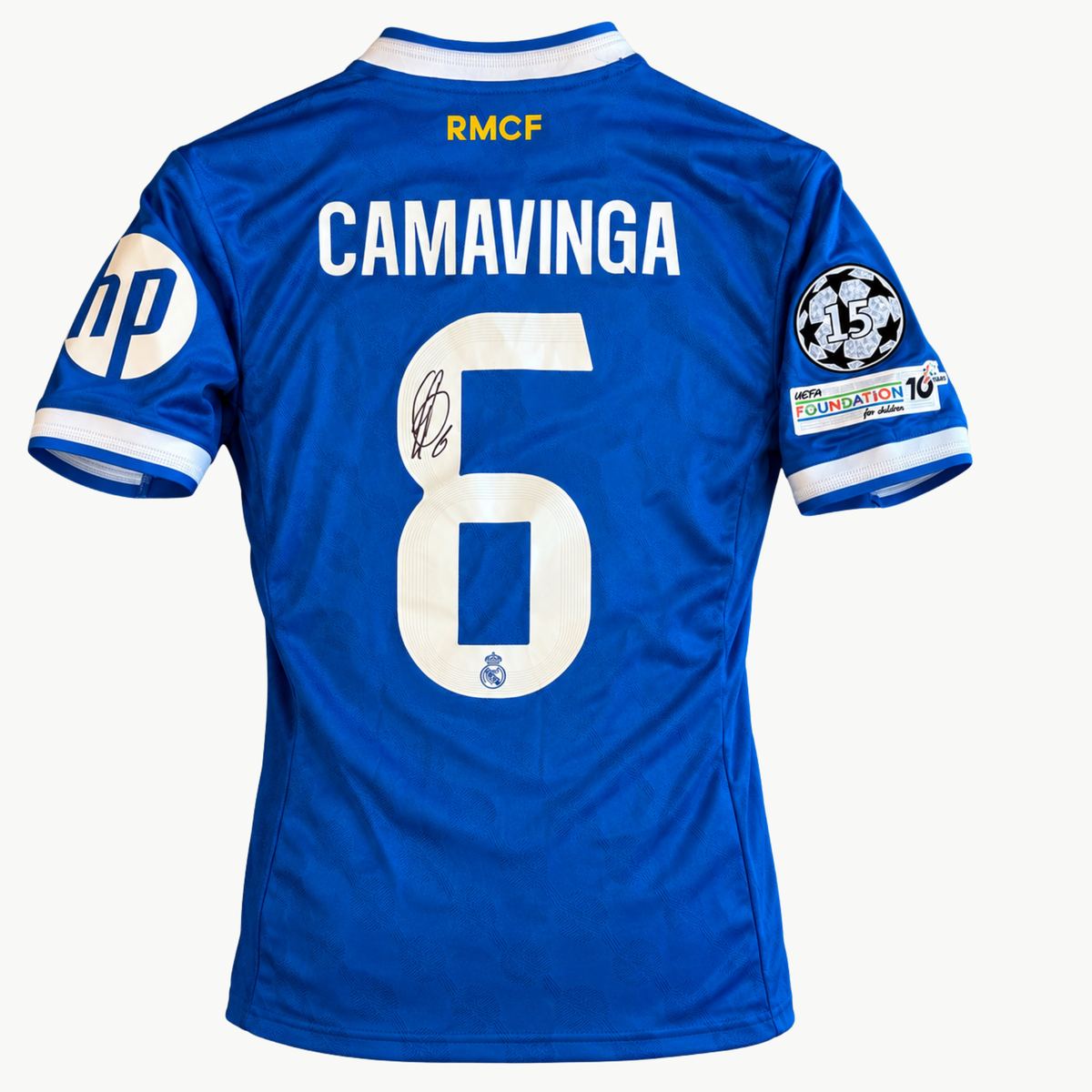 Eduardo Camavinga Signed Real Madrid 2025/26 Away Football Shirt