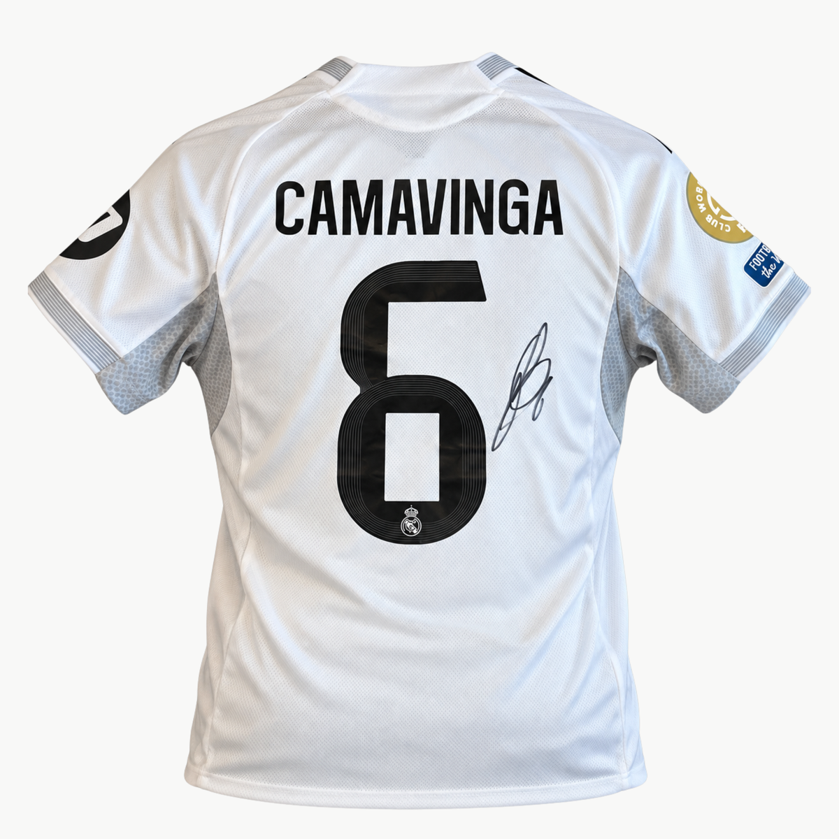 Eduardo Camavinga Signed Real Madrid 2025/26 Home Football Shirt