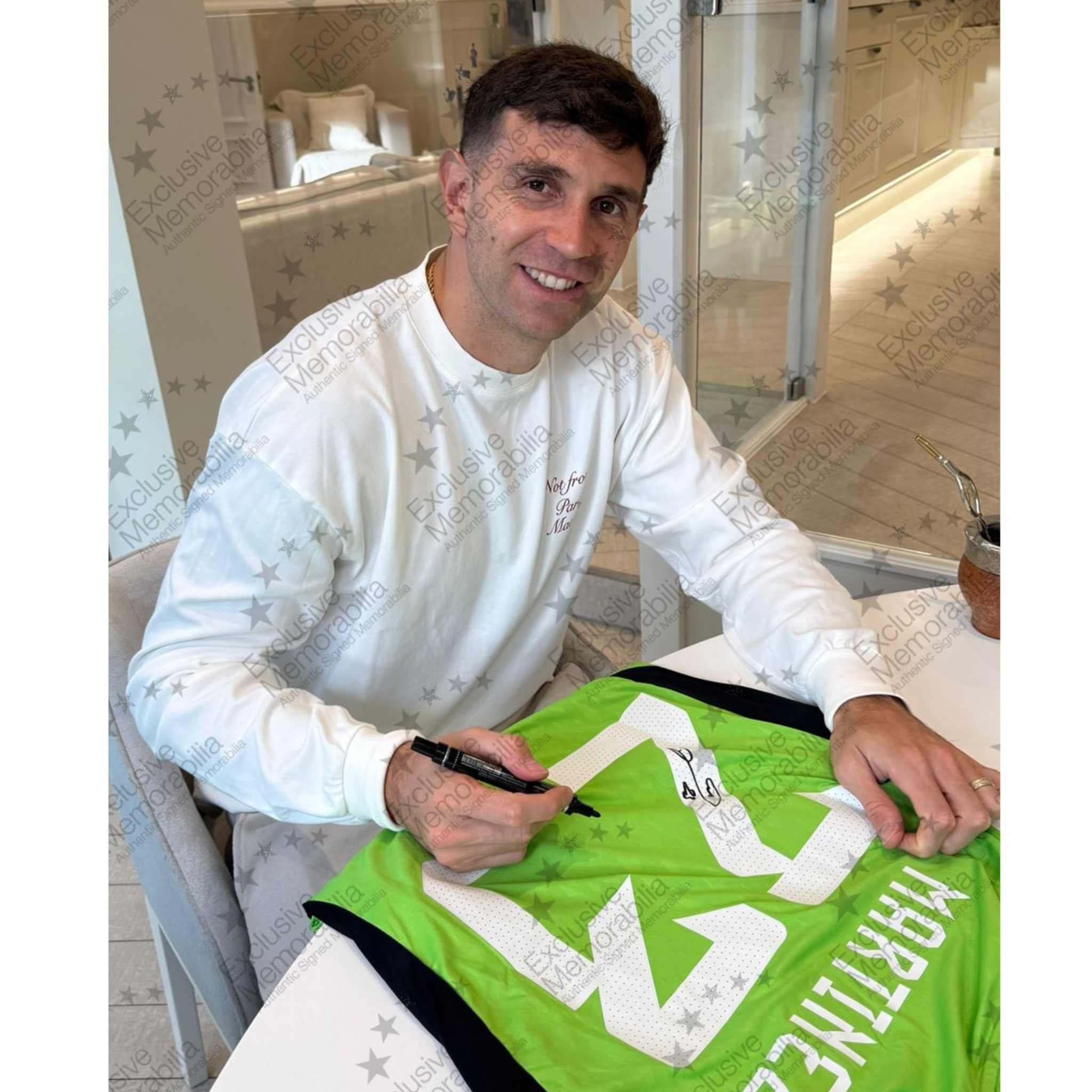 Emiliano Martínez Signed Argentina Home Goalkeeper Shirt