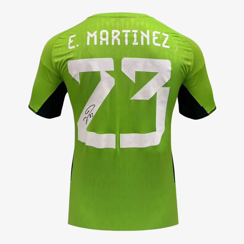 EmilianoMartinezSignedArgentinaHomeGoalkeeperShirt-2022-23 | Iconic Shirts