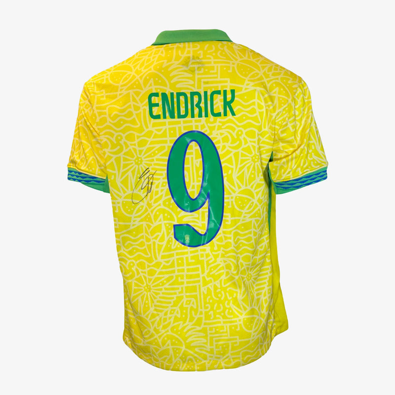 EndrickSignedBrazil2024HomeShirt | Iconic Shirts