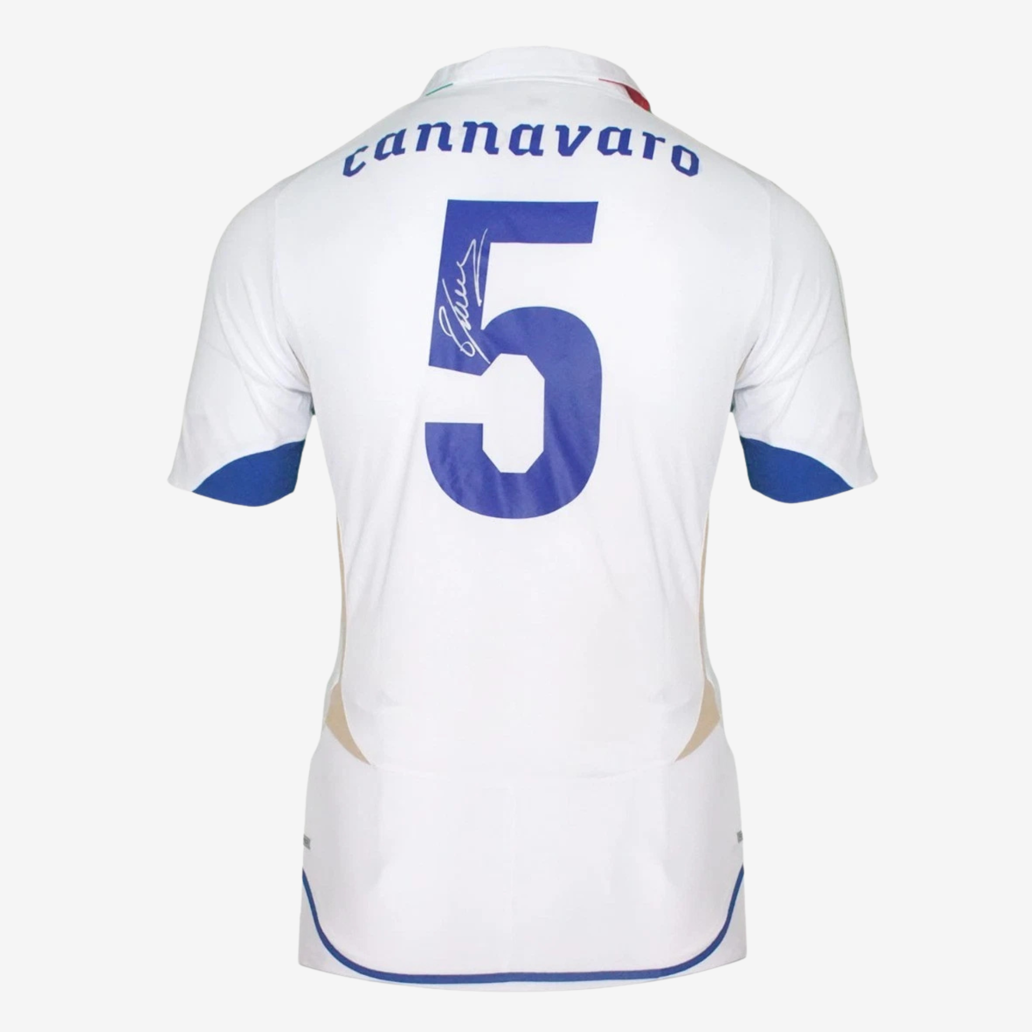 Fabio Cannavaro Signed Italy Football Shirt - 2010-11 Away