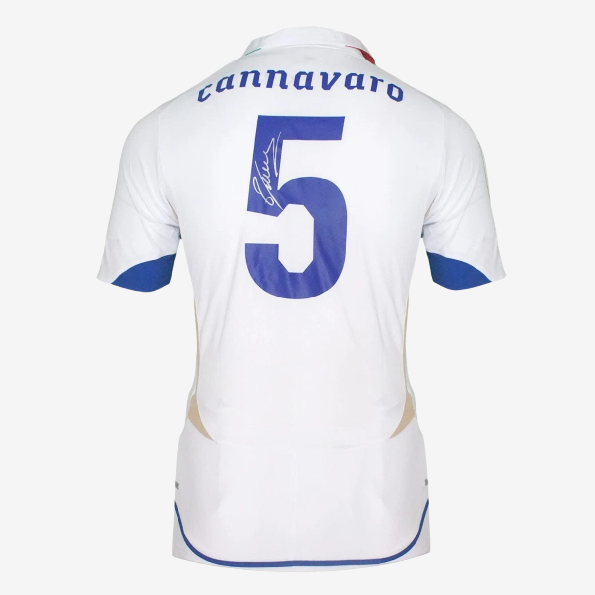 Fabio Cannavaro Signed Italy Football Shirt - 2010-11 Away