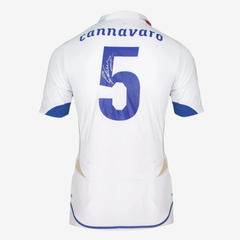 Fabio Cannavaro Signed Italy Football Shirt - 2010-11 Away