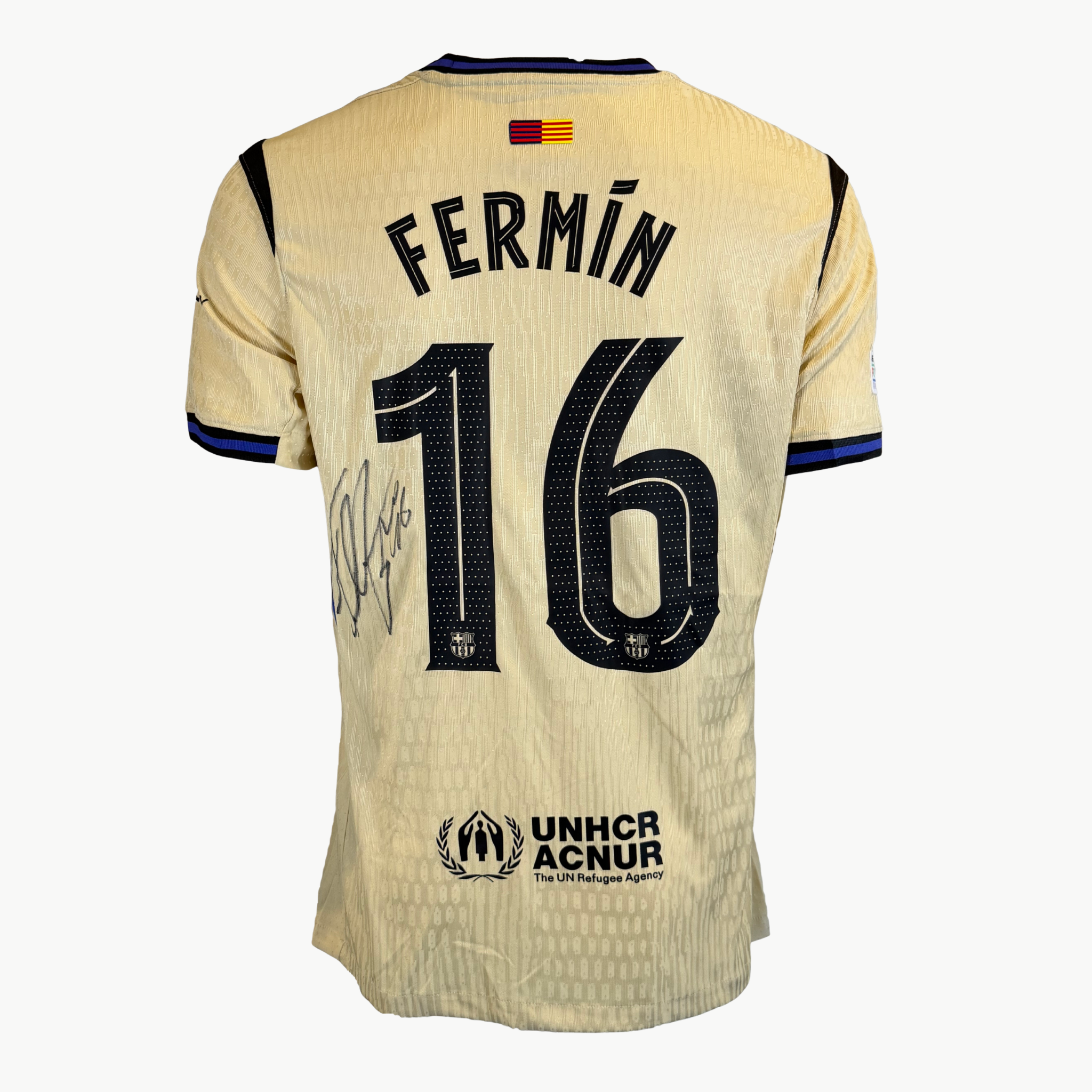 Fermín López Signed FC Barcelona 2025–26 Away Shirt - Iconic Shirts # #