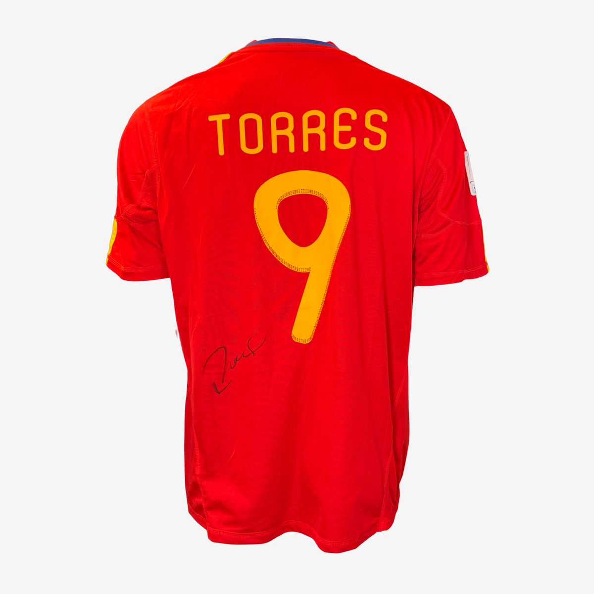 Fernando Torres Signed Spain Home Football Shirt – 2012
