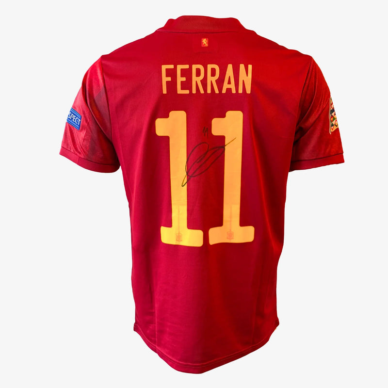 FerranTorresSignedSpainFootballShirt_2022-23NationsLeague | Iconic Shirts