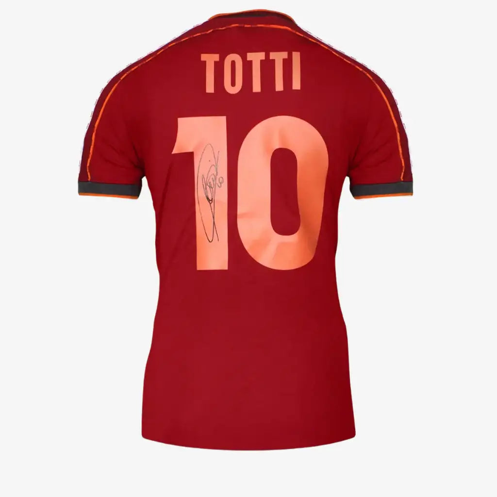 FrancescoTottiSignedASRomaFootballShirt_1998_99_Framed-backsigned_f67a57bb-0d59-4051-b30c-cc384b873ad2 | Iconic Shirts
