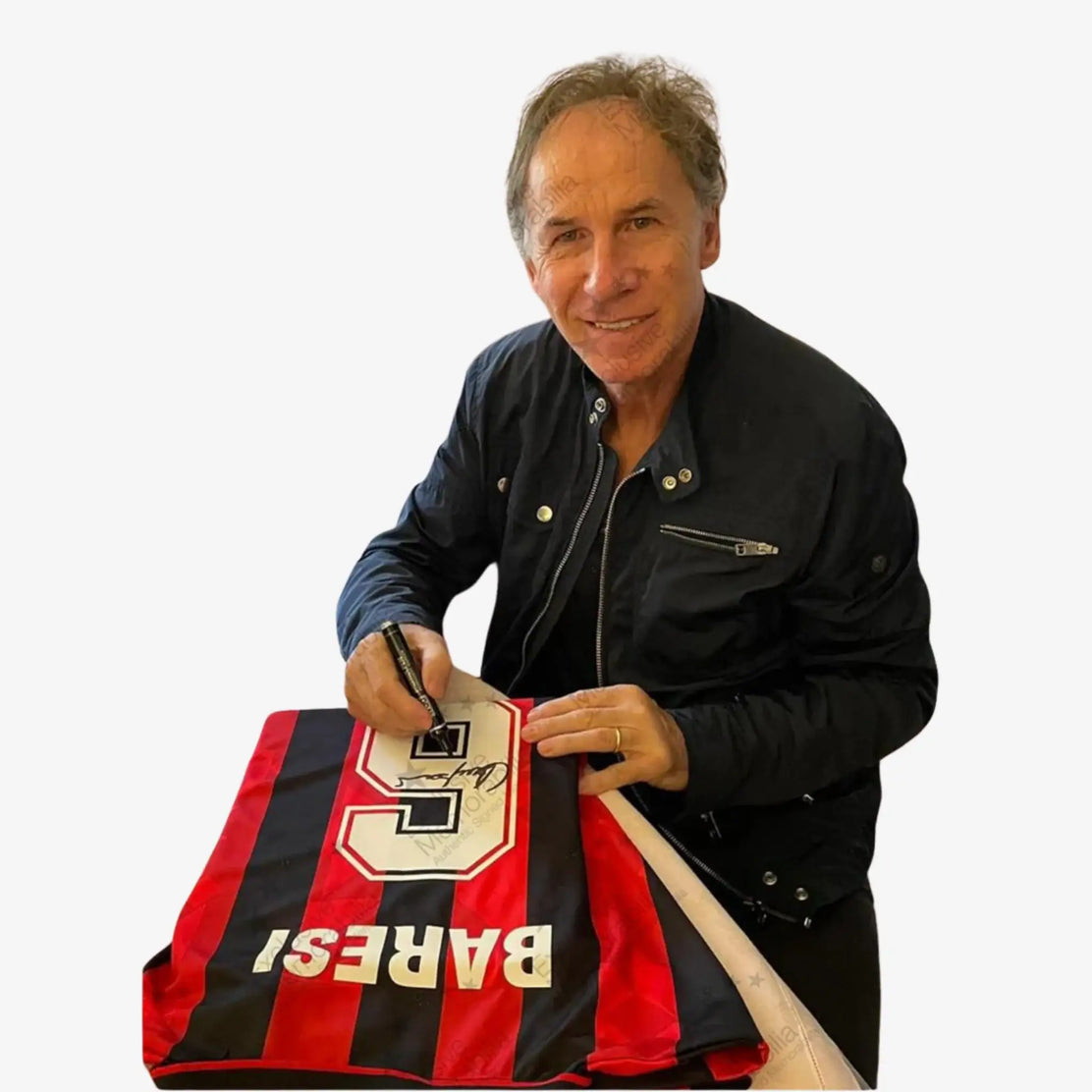 FrancoBaresiSignedACMilanFootballShirt_1994-proof | Iconic Shirts