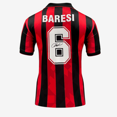 Franco Baresi & Paolo Maldini Signed AC Milan 1994 Football Shirts – Dual Frame