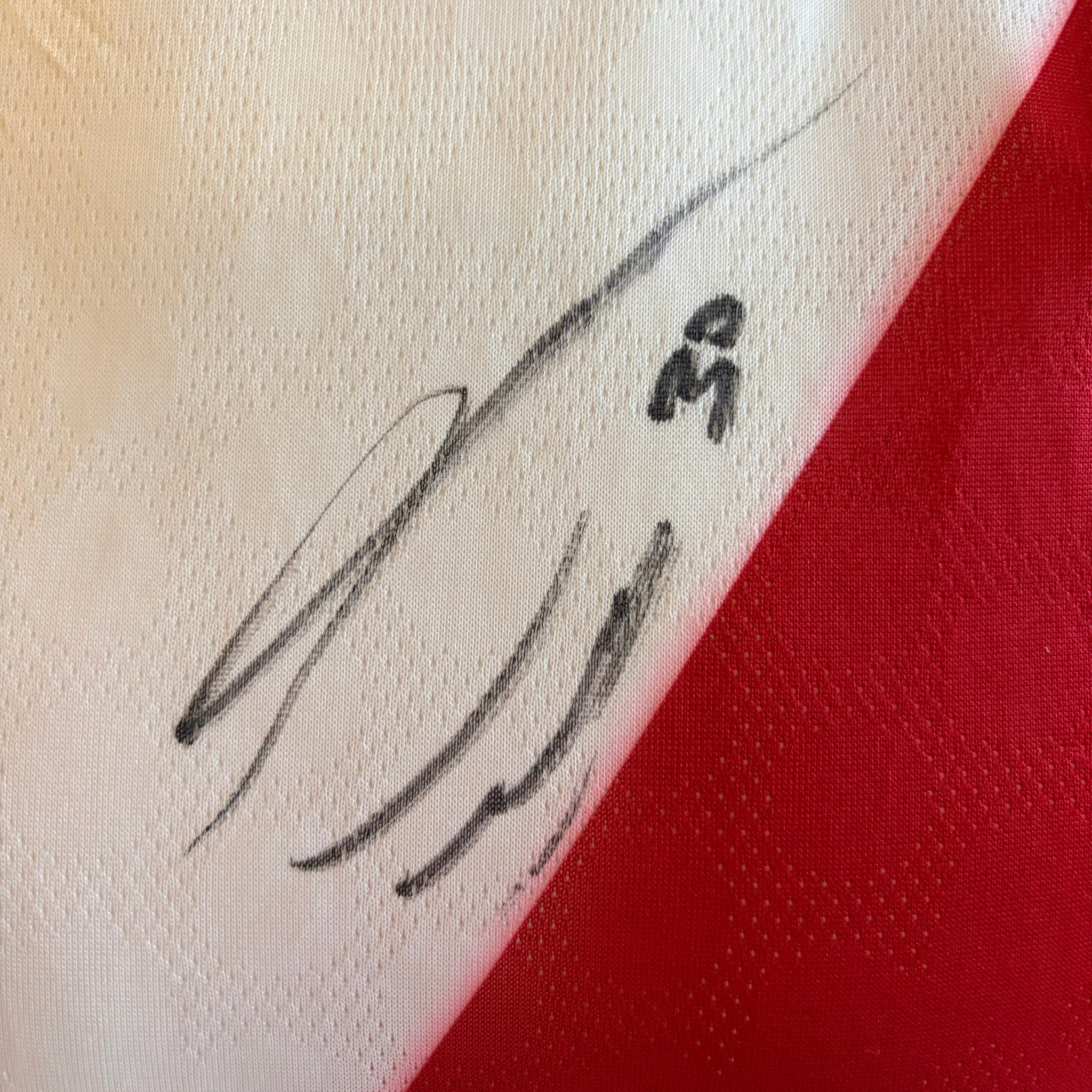 Franco Mastantuono Signed River Plate Home Football Shirt – 2024–25