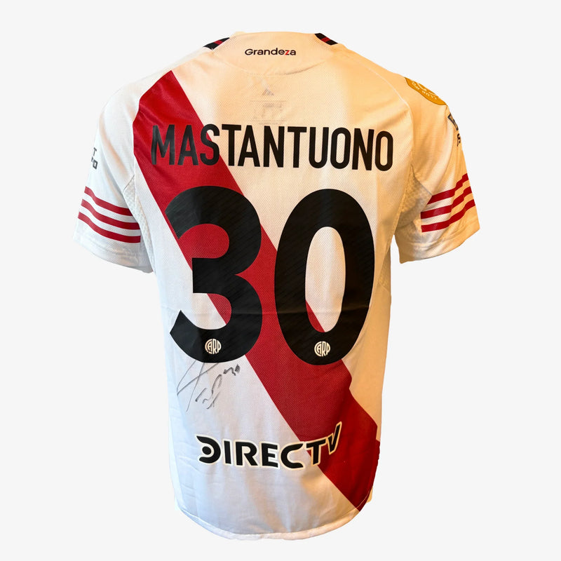 FrancoMastantuonoSignedRiverPlateHomeFootballShirt_2024_25 | Iconic Shirts