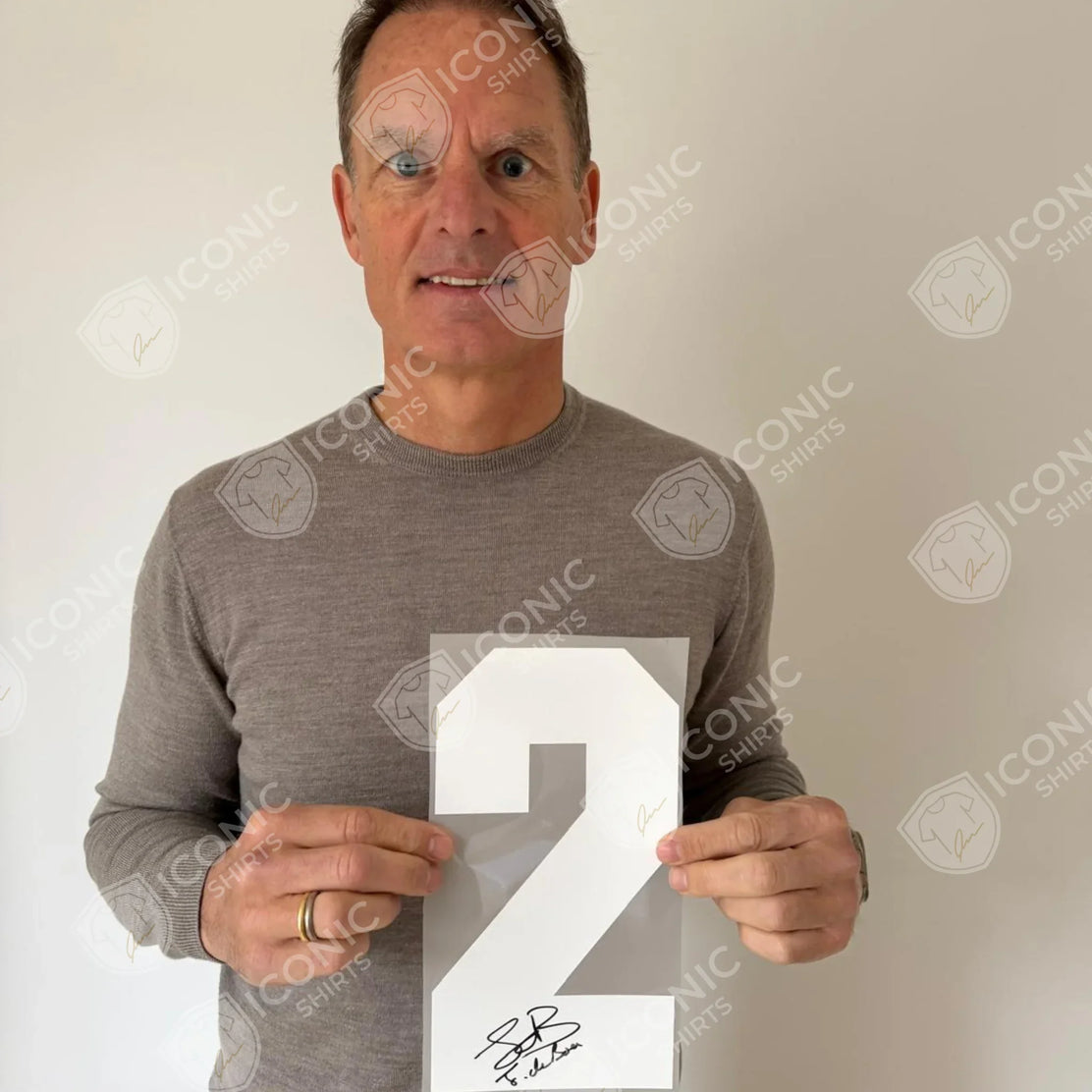 Frank de Boer maillot domicile Pays-Bas 1994 signé - preuve de signature | Iconic Shirts
