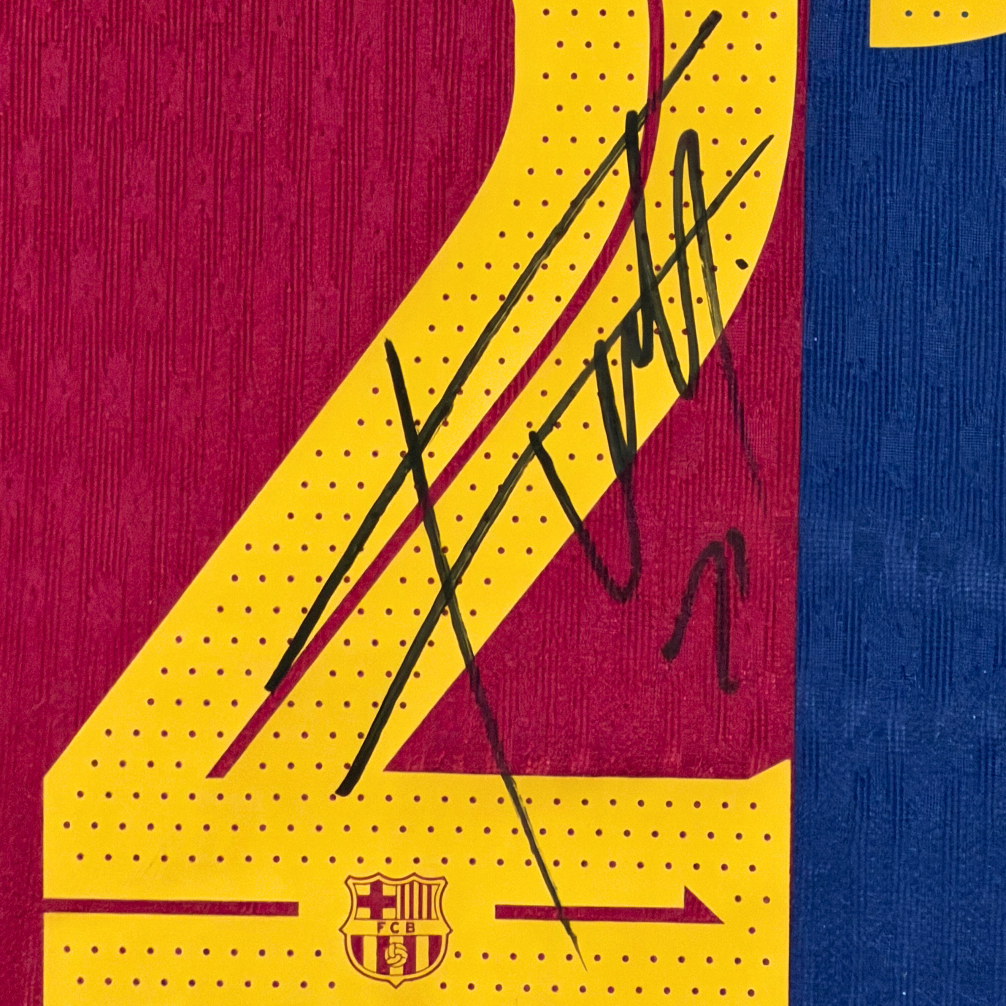 Camiseta de Fútbol Oficial Firmada por Frenkie de Jong del FC Barcelona - Temporada 2024-25 Local