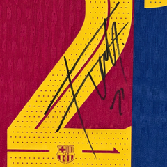 Camiseta de Fútbol Oficial Firmada por Frenkie de Jong del FC Barcelona - Temporada 2024-25 Local