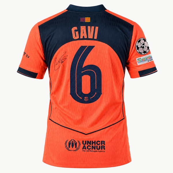 Gavi Signed FC Barcelona 2025–26 Third Shirt