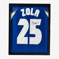 Gianfranco Zola Signed Chelsea Football Shirt – 1998 European Cup Final