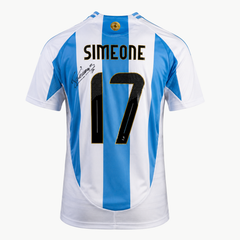 Giuliano Simeone Signed Argentina Home Shirt 2026