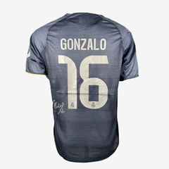 Gonzalo Signed Real Madrid Away Shirt - 2025-2026