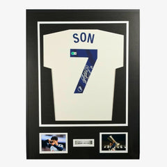 Heung-Min Son Signiertes Tottenham Hotspur Heimtrikot - 2024-25 - Gerahmt